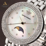  Shop Authentic Emporio Armani Rosa Quartz Mother of Pearl Dial Silver Steel Strap Watch For Women - AR11461 - Luxxuri