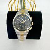  Shop Authentic Emporio Armani Paolo Chronograph Grey Dial Two Tone Steel Strap Watch For Men - AR11527 - Luxxuri