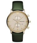  Shop Authentic Emporio Armani Chronograph Champagne Dial Green Leather Strap Watch For Men - AR1722 - Luxxuri