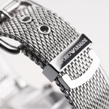  Shop Authentic Emporio Armani Luigi Chronograph Black Dial Silver Mesh Bracelet Watch For Men - AR1811 - Luxxuri