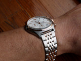  Shop Authentic Emporio Armani Zeta Chronograph Quartz White Dial Two Tone Steel Strap Watch For Men - AR1998 - Luxxuri