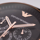  Shop Authentic Emporio Armani Sportivo Black Dial Black Steel Strap Watch For Men - AR5905 - Luxxuri