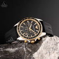  Shop Authentic Emporio Armani Sigma Chronograph lack Dial Black Rubber Strap Watch For Men - AR80003 - Luxxuri