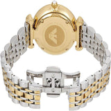 Shop Authentic Emporio Armani Gianni T Bar White Dial Two Tone Steel Strap Watch For Women - AR8031 - Luxxuri