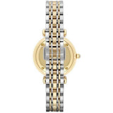  Shop Authentic Emporio Armani Gianni T Bar White Dial Two Tone Steel Strap Watch For Women - AR8031 - Luxxuri