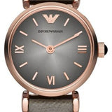  Shop Authentic Emporio Armani Gianni T Bar Quartz Gray Dial Gray Leather Strap Watch For Women - AR1727 - Luxxuri