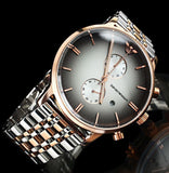  Shop Authentic Emporio Armani Gianni Chronograph Grey Dial Two Tone Steel Strap Watch For Men - AR1721 - Luxxuri