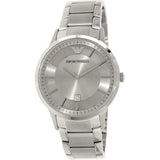  Shop Authentic Emporio Armani Classic Quartz Silver Dial Silver Steel Strap Watch For Men - AR2478 - Luxxuri