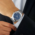  Shop Authentic Emporio Armani Classic Blue Dial Silver Steel Strap Watch For Men - AR1635 - Luxxuri