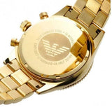  Shop Authentic Emporio Armani Chronograph Black Dial Gold Steel Strap Watch For Men - AR5857 - Luxxuri