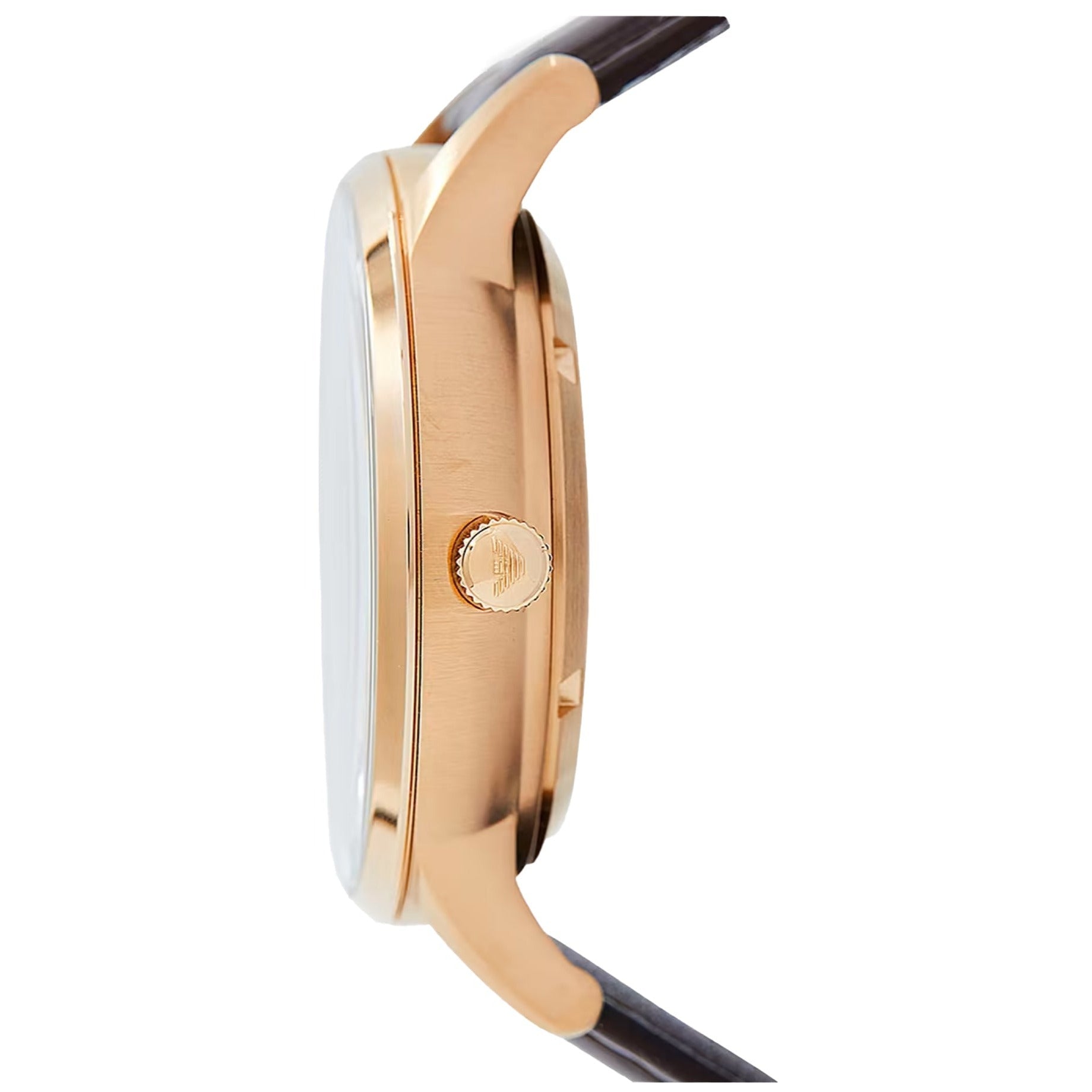  Shop Authentic Emporio Armani Meccanico Automatic Silver Dial Brown Leather Strap Watch For Men - AR60039 - Luxxuri