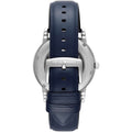  Shop Authentic Emporio Armani Luigi Chronograph Blue Dial Black Leather Strap Watch For Men - AR60011 - Luxxuri