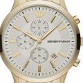  Shop Authentic Emporio Armani Renato Chronograph White Dial Gold Steel Strap Watch For Men - AR11332 - Luxxuri
