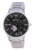  Shop Authentic Emporio Armani Meccanico Automatic Black Dial Silver Steel Strap Watch For Men - AR60055 - Luxxuri