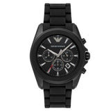  Shop Authentic Emporio Armani Sportivo Chronograph Black Dial Black Silicone Strap Watch For Men - AR6092 - Luxxuri