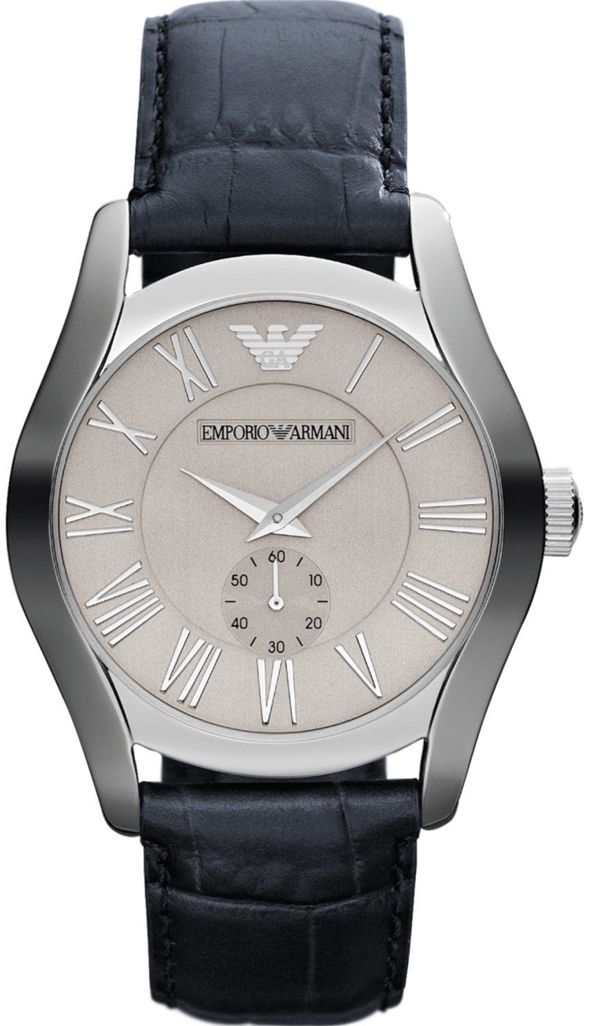  Shop Authentic Emporio Armani Valente Quartz Silver Dial Grey Leather Strap Watch For Men - AR1666 - Luxxuri