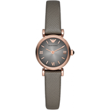  Shop Authentic Emporio Armani Gianni T Bar Quartz Gray Dial Gray Leather Strap Watch For Women - AR1727 - Luxxuri