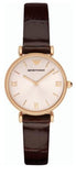  Shop Authentic Emporio Armani Classic Quartz Pink Dial Brown Leather Strap Watch For Women - AR1911 - Luxxuri