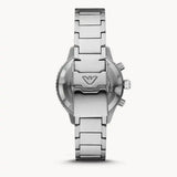  Shop Authentic Emporio Armani Diver Chronograph Quartz Black Dial Silver Steel Strap Watch For Men - AR11360 - Luxxuri