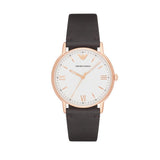  Shop Authentic Emporio Armani Dress Quartz White Dial Brown Leather Strap Watch For Men - AR11011 - Luxxuri
