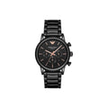  Shop Authentic Emporio Armani Luigi Ceramic Chronograph Black Dial Black Strap Watch For Men - AR1509 - Luxxuri