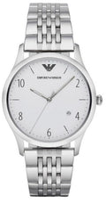  Shop Authentic Emporio Armani Classic Silver Dial Silver Steel Strap Watch For Men - AR1867 - Luxxuri