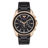  Shop Authentic Emporio Armani Sigma Chronograph Black Dial Black SIlicon Strap Watch For Men - AR6066 - Luxxuri