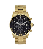  Shop Authentic Emporio Armani Chronograph Black Dial Gold Steel Strap Watch For Men - AR5857 - Luxxuri