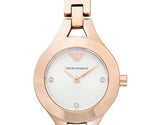  Shop Authentic Emporio Armani Chiara Silver Dial Rose Gold Steel Strap Watch For Women - AR7362 - Luxxuri