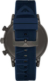  Shop Authentic Emporio Armani  Luigi Chronograph Black Dial Blue Rubber Strap Watch For Men - AR11023 - Luxxuri