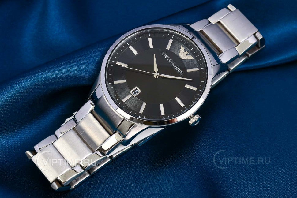  Shop Authentic Emporio Armani Renato Quartz Black Dial Silver Steel Strap Watch For Men - AR11181 - Luxxuri