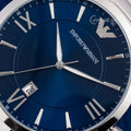  Shop Authentic Emporio Armani Giovanni Quartz Blue Dial Silver Steel Strap Watch For Men - AR11227 - Luxxuri