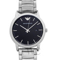  Shop Authentic Emporio Armani Luigi Quartz Black Dial Silver Steel Strap Watch For Men - AR2499 - Luxxuri