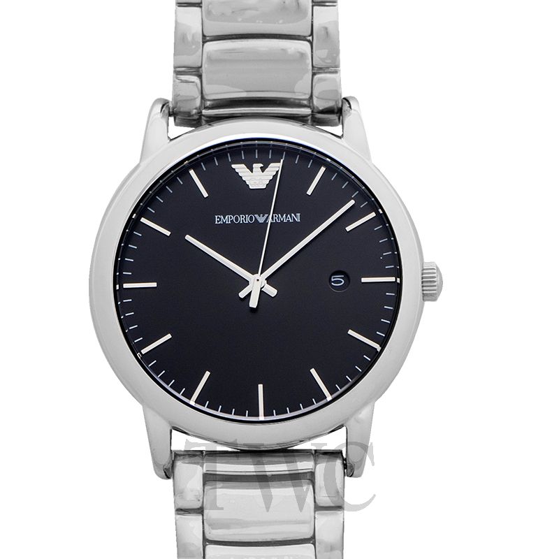  Shop Authentic Emporio Armani Luigi Quartz Black Dial Silver Steel Strap Watch For Men - AR2499 - Luxxuri