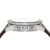  Shop Authentic Emporio Armani Diver Chronograph Brown Dial Brown Leather Strap Watch For Men - AR11486 - Luxxuri