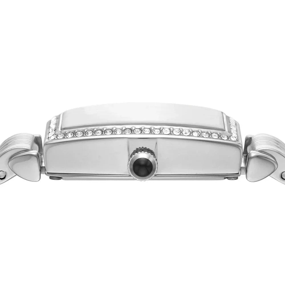  Shop Authentic Emporio Armani Gianni T-Bar Quartz White Dial Silver Steel Strap Watch For Women - AR11405 - Luxxuri