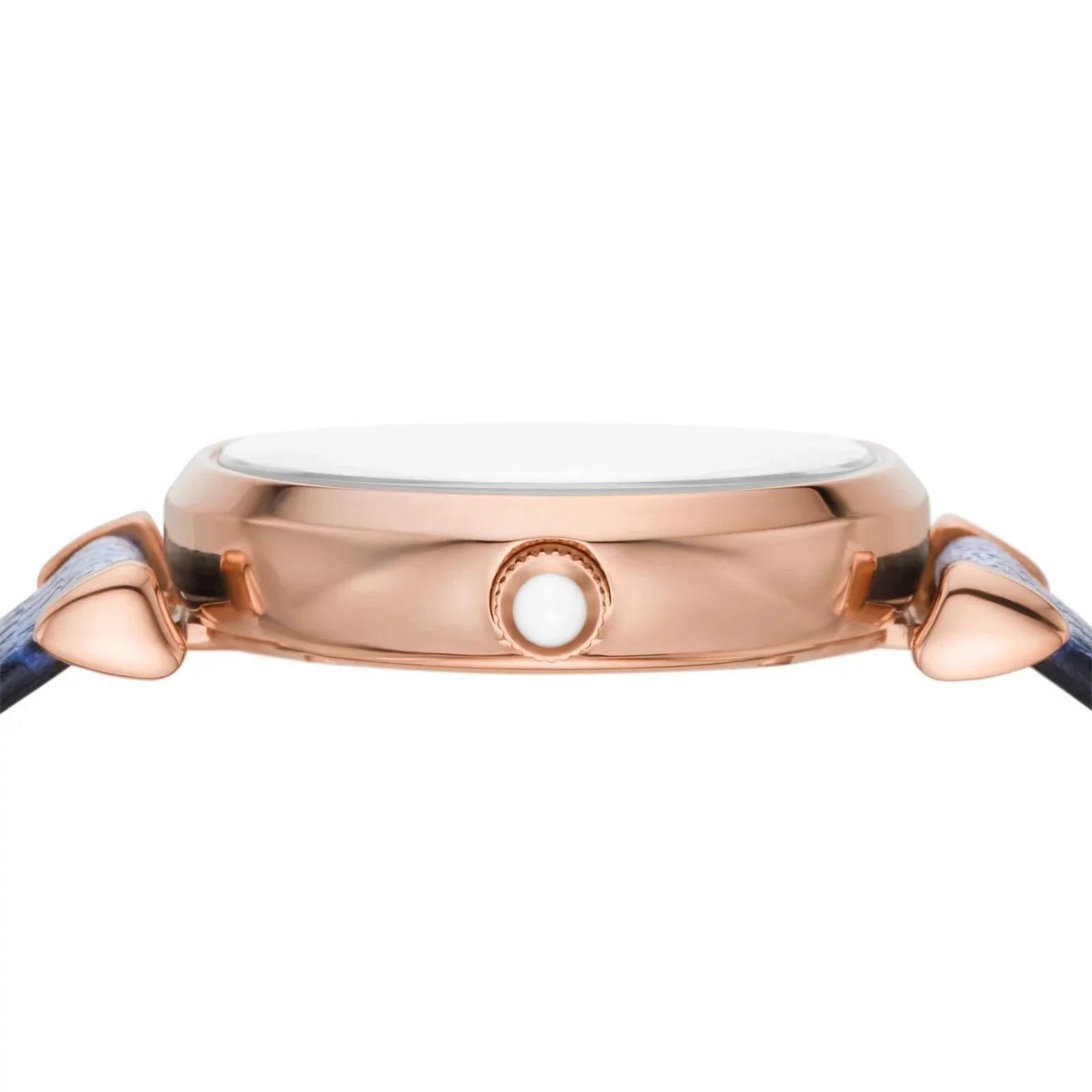  Shop Authentic Emporio Armani Gianni T-Bar Analog Mother of Pearl Dial Blue Leather Strap Watch For Women - AR11468 - Luxxuri