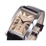  Shop Authentic Emporio Armani Classic Beige Dial Brown Leather Strap Watch For Men - AR0154 - Luxxuri