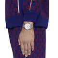  Shop Authentic Gucci G Timeless Automatic Silver Dial Silver Steel Strap Watch for Men - YA126354 - Luxxuri