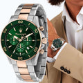  Shop Authentic Maserati Competizione Chronograph Green Dial Two Tone Steel Strap Watch For Men - R8873600004 - Luxxuri