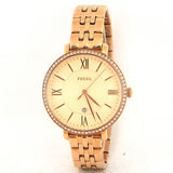  Shop Authentic Fossil Jacqueline Rose Gold Dial Rose Gold Steel Strap Watch for Women - ES3632 - Luxxuri