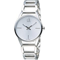  Shop Authentic Calvin Klein Stately White Dial Silver Steel Strap Watch for Women - K3G23126 - Luxxuri