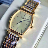  Shop Authentic Longines La Grande Classique Tonneau 22 Yellow Gold Watch for Women - L4.205.2.32.7 - Luxxuri