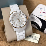  Shop Authentic Fossil FB-01 Analog White Dial White Ceramic Strap Watch for Women - CE1107 - Luxxuri