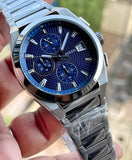  Shop Authentic Fossil Everett Chronograph Blue Dial Silver Steel Strap Watch for Men - FS5795 - Luxxuri