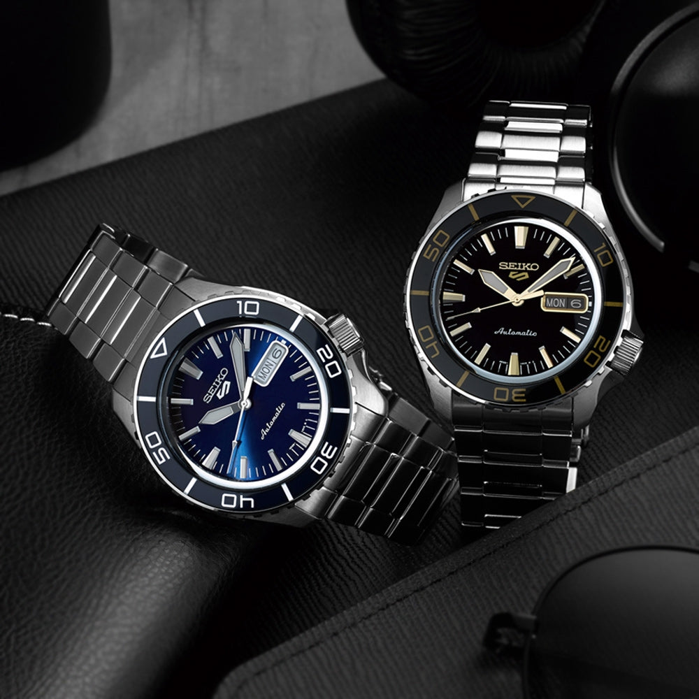  Shop Authentic Seiko 5 Sports Automatic Blue Dial Silver Steel Strap Watch for Men - SRPK97K1 - Luxxuri