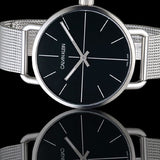  Shop Authentic Calvin Klein Even Black Dial Silver Mesh Bracelet Watch for Women - K7B23121 - Luxxuri