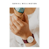  Shop Authentic Daniel Wellington Petite Roselyn White Dial Red Nylon Strap Watch For Women - DW00100291 - Luxxuri