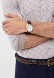  Shop Authentic Fossil Goodwin Chronograph White Dial Brown Leather Strap Watch for Men - FS5415 - Luxxuri
