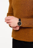  Shop Authentic Fossil The Minimalist Black Dial Black Leather Strap Watch for Men - FS5376 - Luxxuri